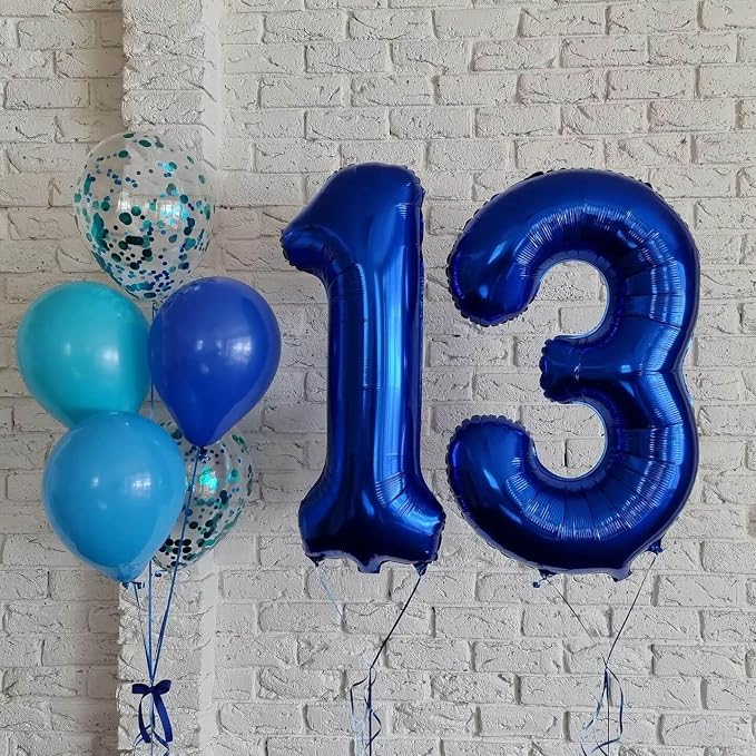 40 Inch Navy Blue 45 Balloons Giant Number 45 Balloons Navy Blue 45 Birthday - Image 7