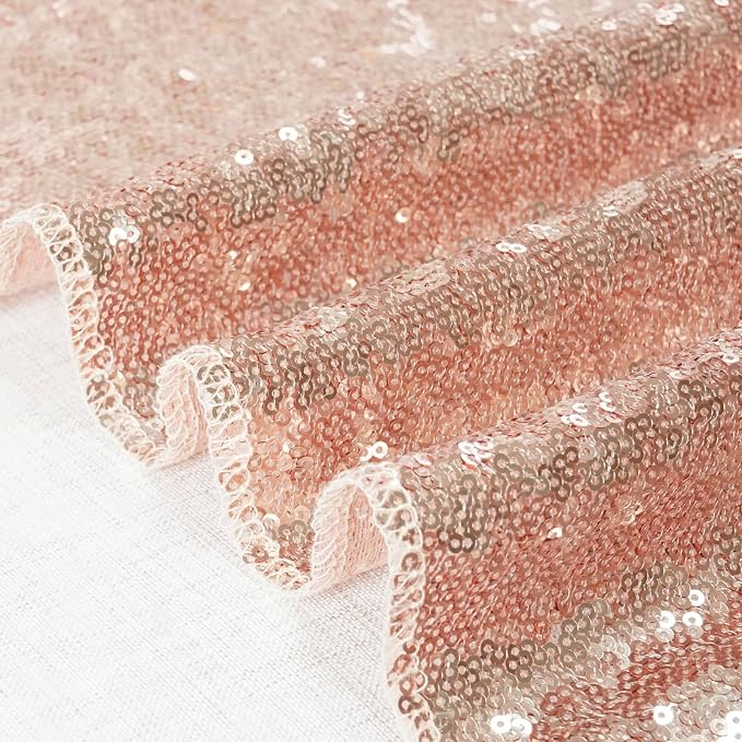 Eternal Beauty Rose Gold 3mm Sequin Backdrop 6x8 Ft - Image 7