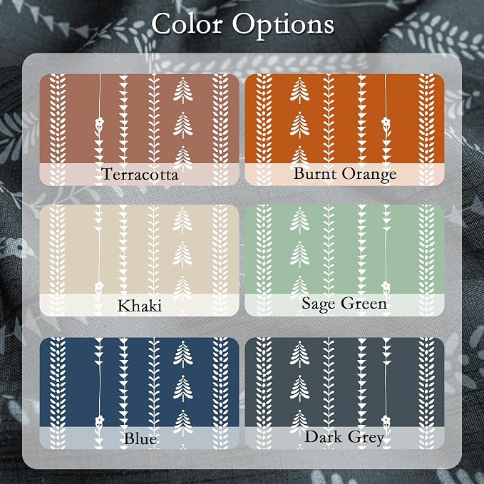 Boho Dark Grey Curtains - Image 8