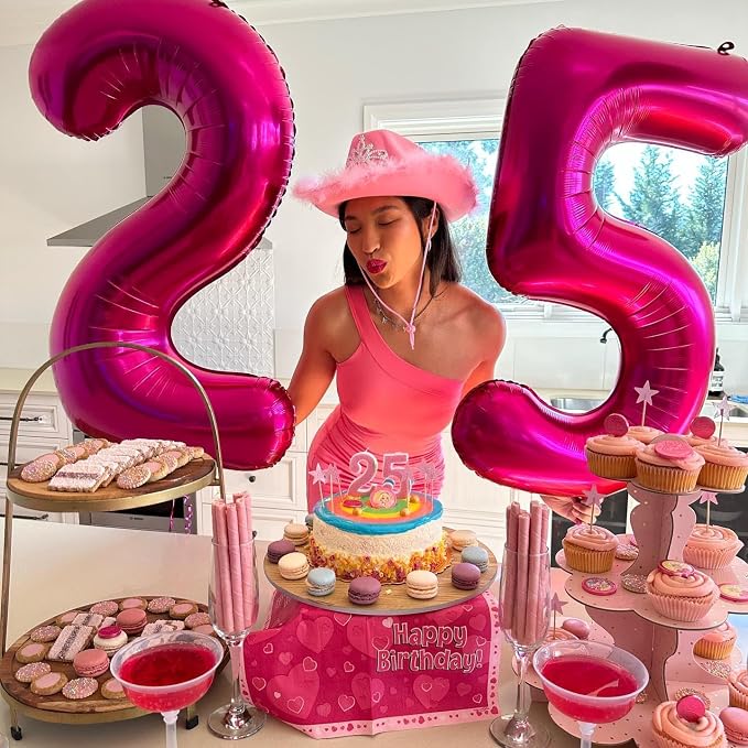 Hot Pink 25 Balloon - Image 8