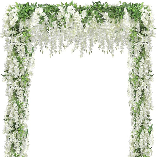 Findosom 10Pcs Total 72FT Wisteria Artificial Flowers Garland by Findosom