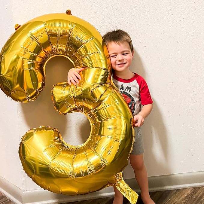 20 Balloon - Gold Birthday Number Balloons, 40 Inch Decorations Men Women | - Image 8