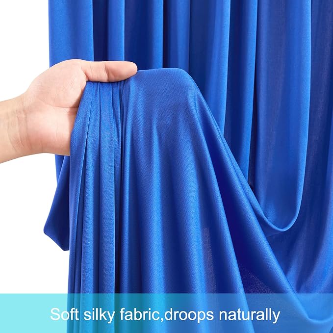 8 Panels Royal Blue Backdrop Curtains - Image 7