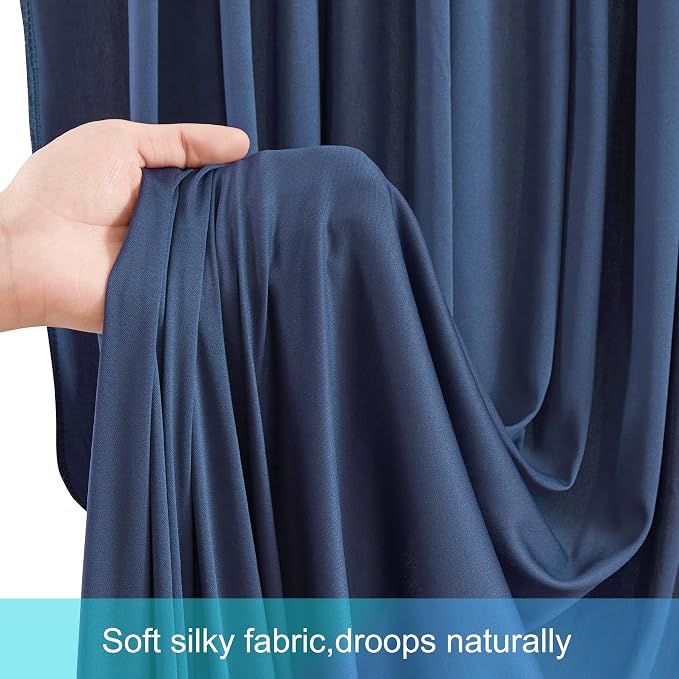 10 Panels Navy Blue Backdrop Curtains - Image 6