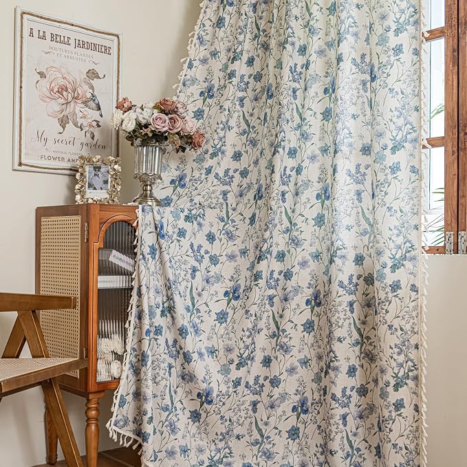 ENJOYBRIDAL Floral 84 Inch Curtains by ENJOYBRIDAL