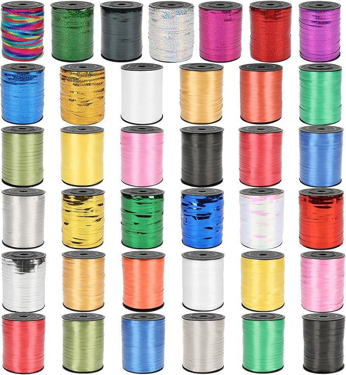 600 Yards Curling Ribbon, Balloon String Roll Ribbon and Bows - Image 3