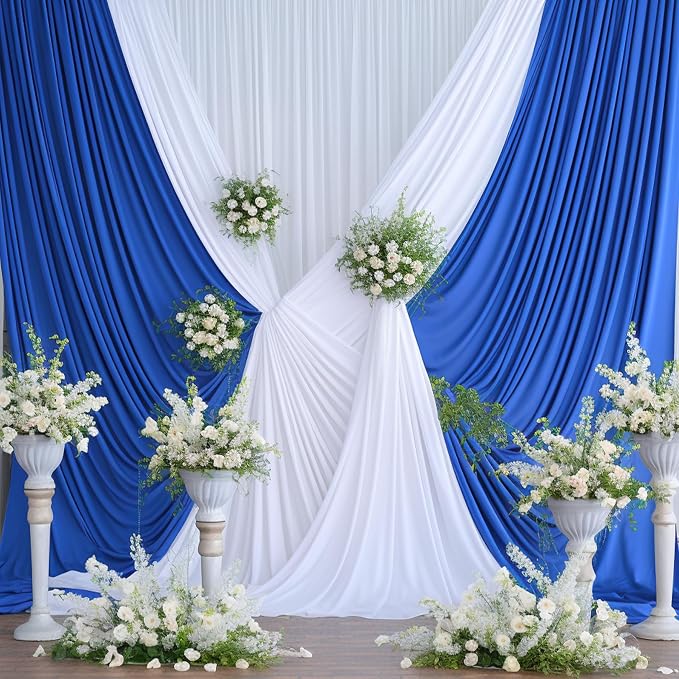 10x12 Royal Blue Backdrop Curtains - Image 4