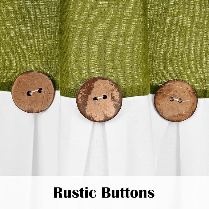 Farmhouse Cotton Linen Curtains - Image 3