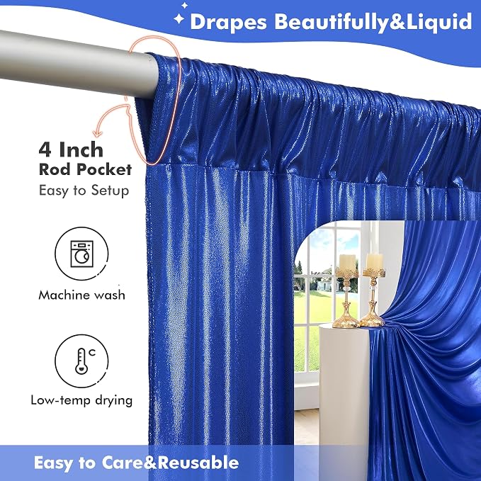 30ftx10ft Shimmer Purple Sequin Backdrop Curtain - Image 5