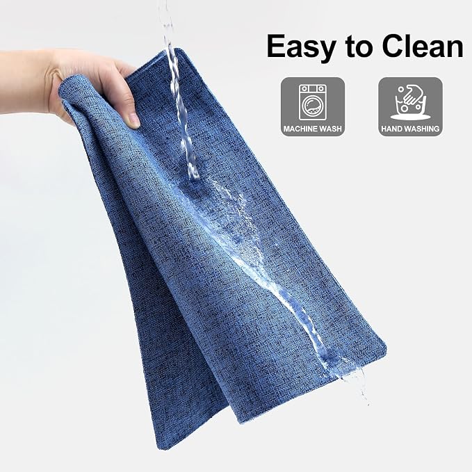 Homaxy Cloths Placemats for Dining Table Set of 8, Cotton Linen Blend Table Mats - Image 7