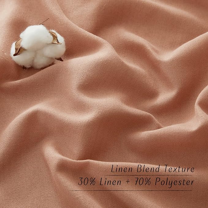 NICETOWN Rustic Linen 96 inch Long Curtains - Image 4