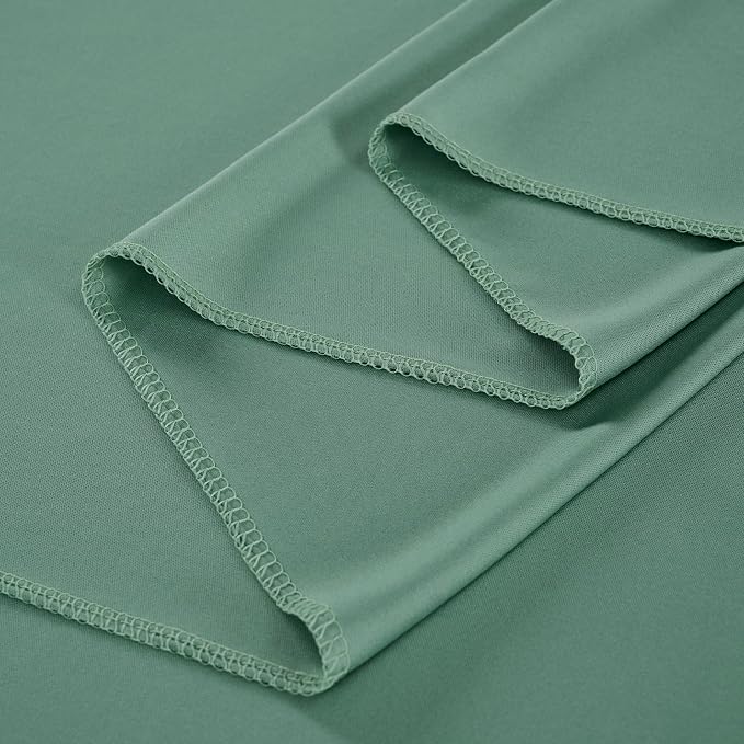 10 ft x 50 ft Sage Green Backdrop Curtains - Image 3