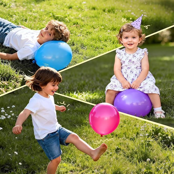Pro Duralatex Rainbow Extra-Thick Balloons 120 Pack 10 inch | Assorted Rainbow - Image 4