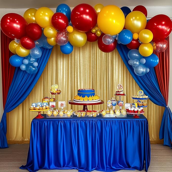 50x10ft Shimmer Gold Sequin Backdrop Curtain - Image 6