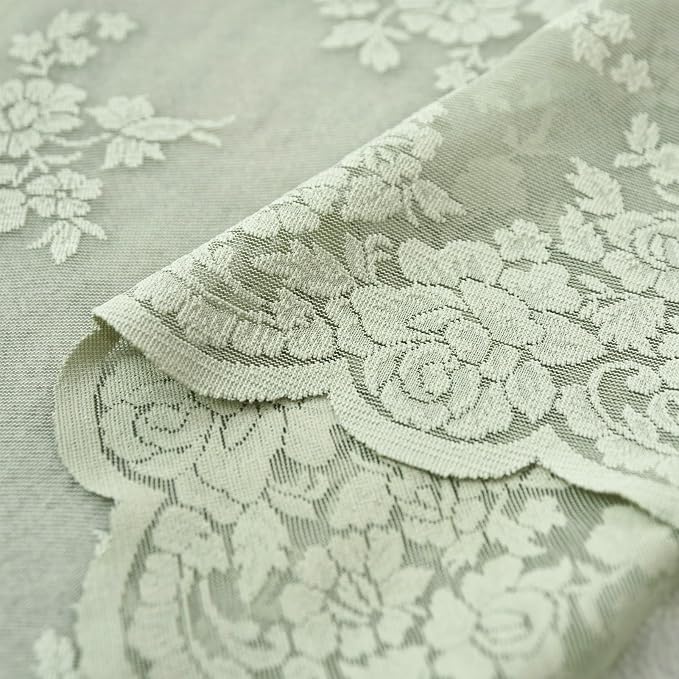 Kotile Sage Green Sheer Curtains - Image 9