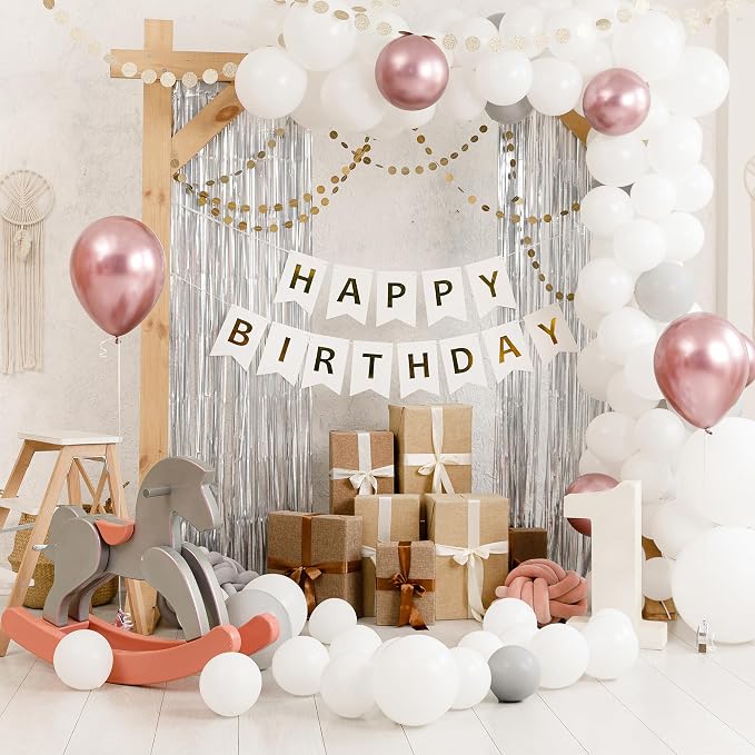3 Pack 3.3 x 9.9 ft Silver Fringe Backdrop Streamers Party Decorations | Foil - Image 4