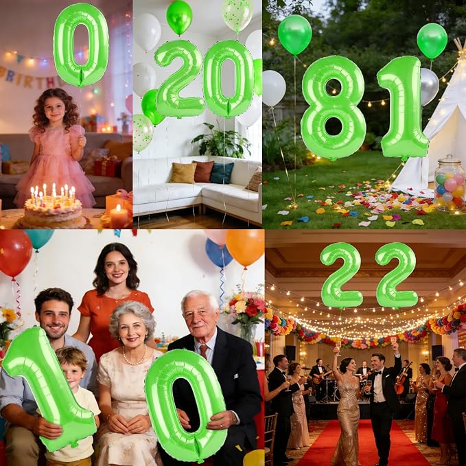 40 Inch Number 81 Balloons for 81st Birthday Party Decorations, 0-100 Fruit - Image 7