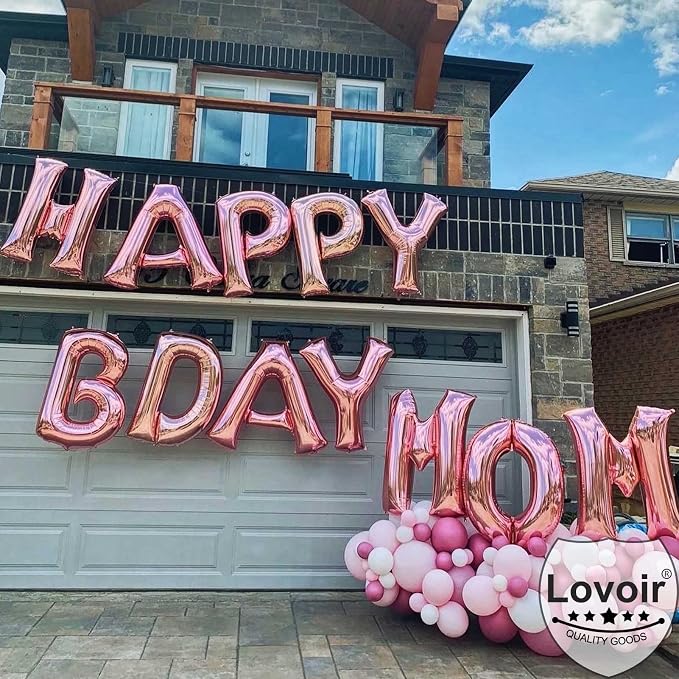 Lovoir 40 Inch Large Rose Gold Letter K Balloons Big Size Jumbo Mylar Foil - Image 3