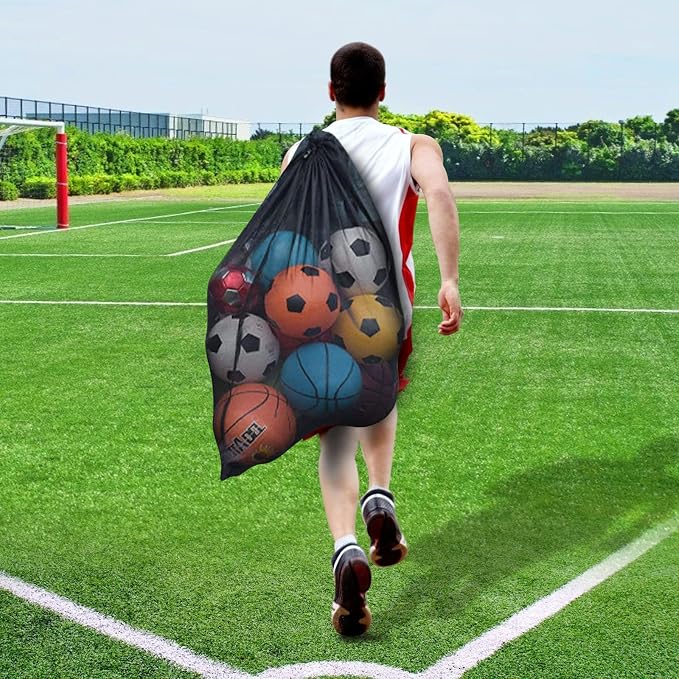 BROTOU Extra Large Sports Ball Bag Mesh, Basketball Bags Team Balls | - Image 5