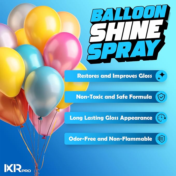 Balloon Shine Spray No Need Towel or Gloves, Instant High Shine Gloss Brite - Image 2