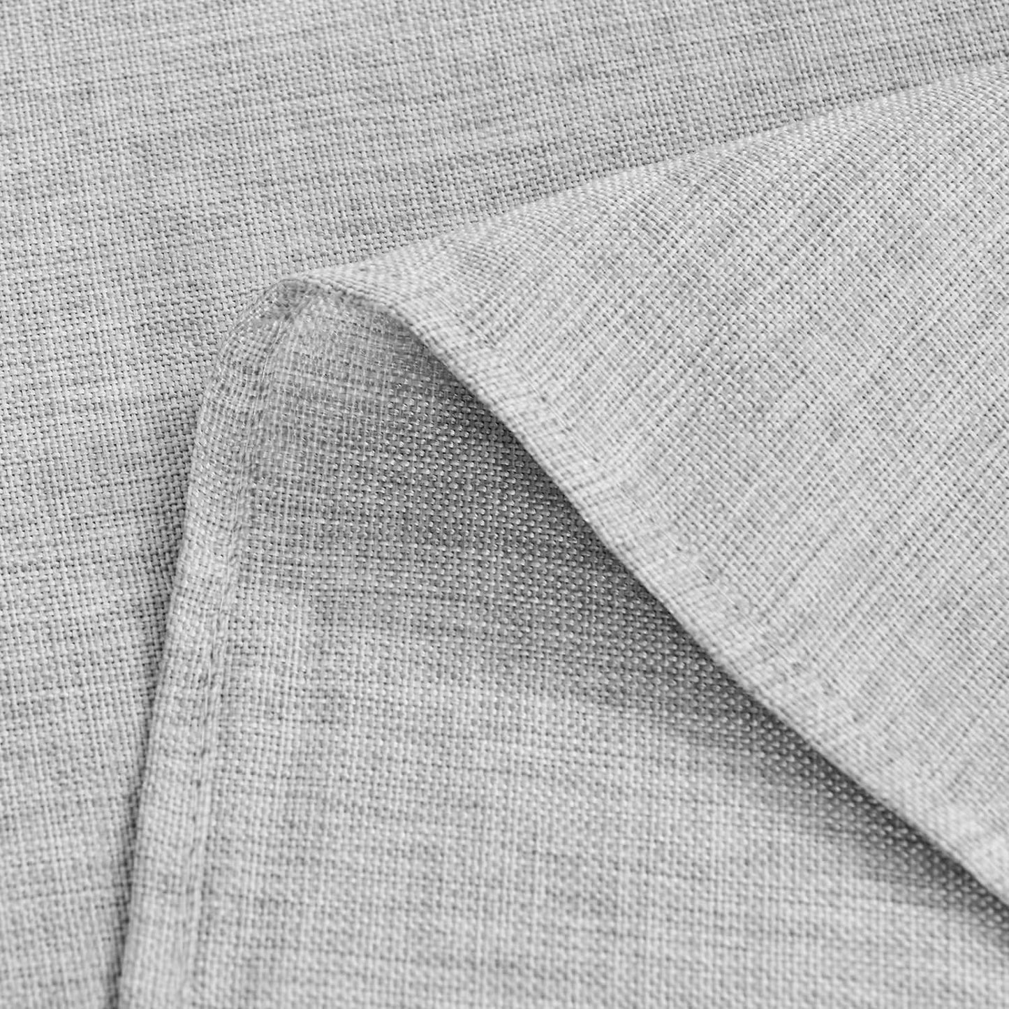 Hiasan 2 Pack Faux Linen Square Tablecloth - Wrinkle and Stain Resistant Washable Table Cloth for Kitchen Dining Room Holiday Table Cover for Party Dinner, Light Grey, 30 x 30 Inch