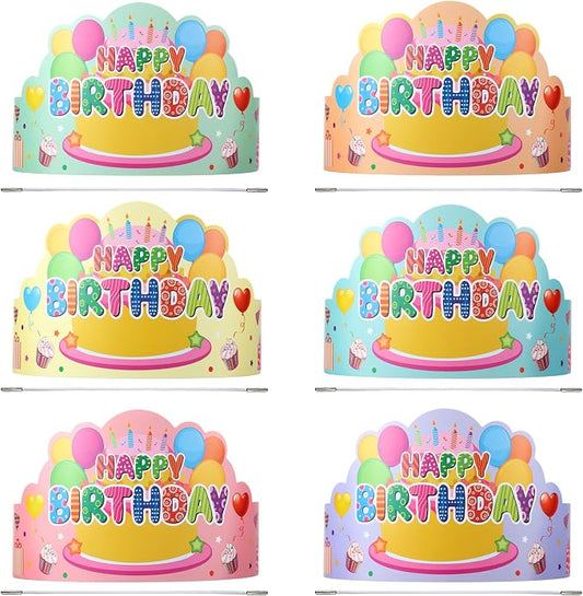 Yunsailing 36 Pcs Happy Birthday Crowns by Yunsailing