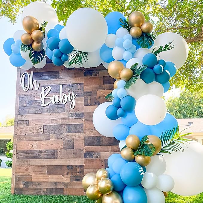 PartyWoo Light Blue Balloons 50pcs Baby Pastel Sky Aqua Blue Color | Balloons - Image 7