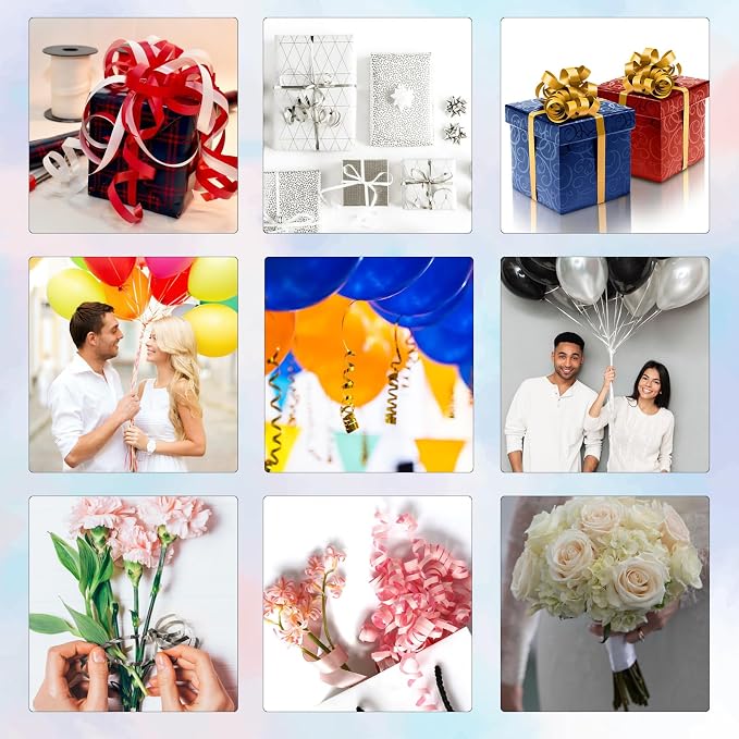 Premium Light Blue Curling Ribbon, 500 Yards Ribbons - Image 7