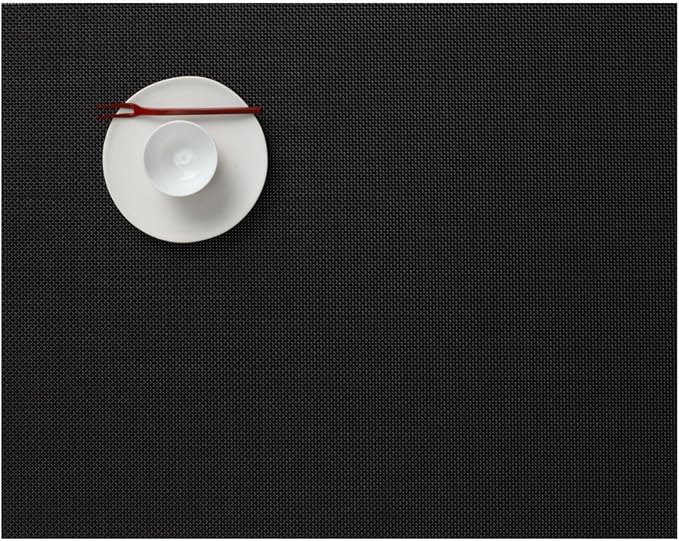 Chilewich Mini Basketweave Placemats, Woven Rectangle Placemats Set of 4 | Easy - Image 2