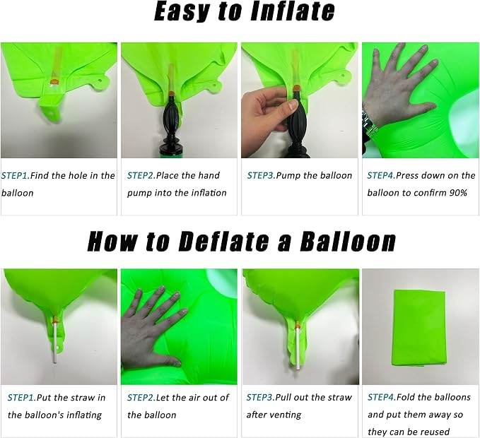Green Birthday Number 7 Balloon 40 inch Fluorescent Green Number 7 | Helium - Image 3