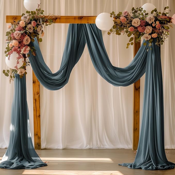 Wedding Arch Draping Fabric Backdrop Drapes 28.7" x 20FT, Arch Drapery Backdrop - Image 5