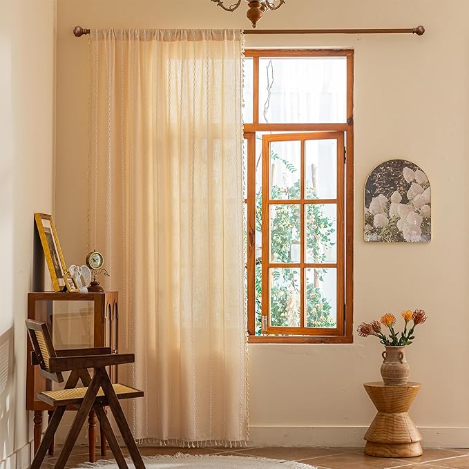 Sutuo Home Champagne Boho Curtains - Image 3
