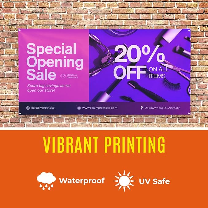 Personalized Passion Vinyl Banner 4' x 5' - Image 3