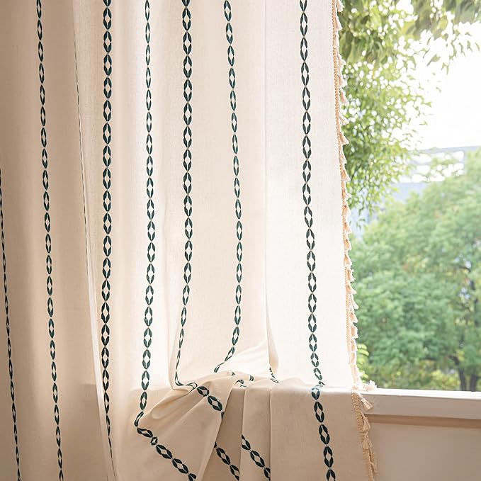 Sutuo Home Boho Farmhouse Curtains 72 Inches Long by SutuoHome