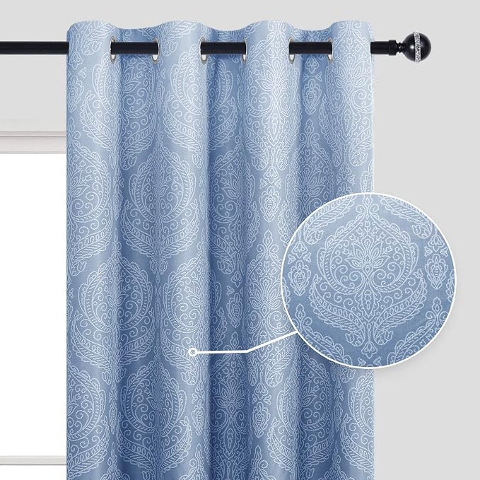 DWCN Ombre Blackout Curtains for Bedroom - Image 2