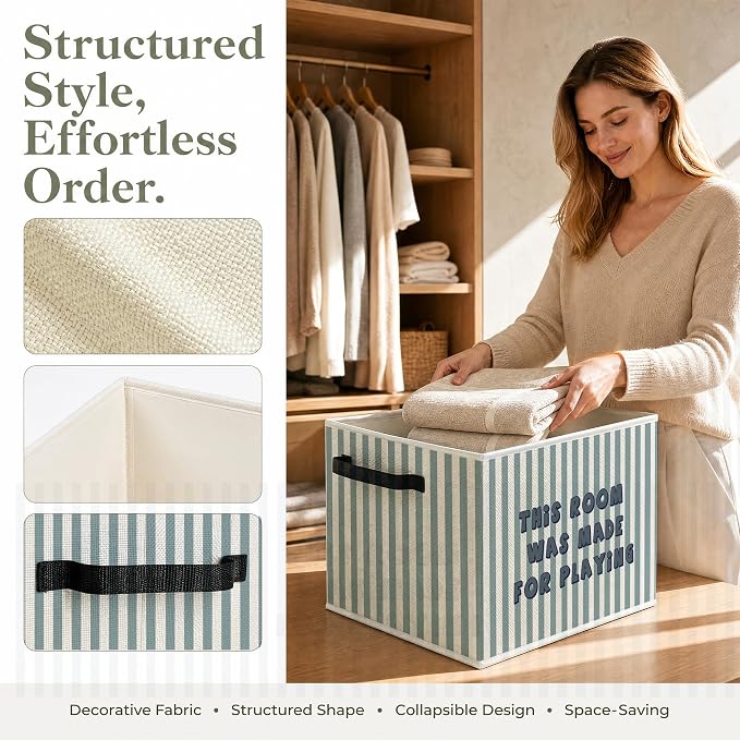 Kids Playroom Foldable Storage Bins Box - Image 2