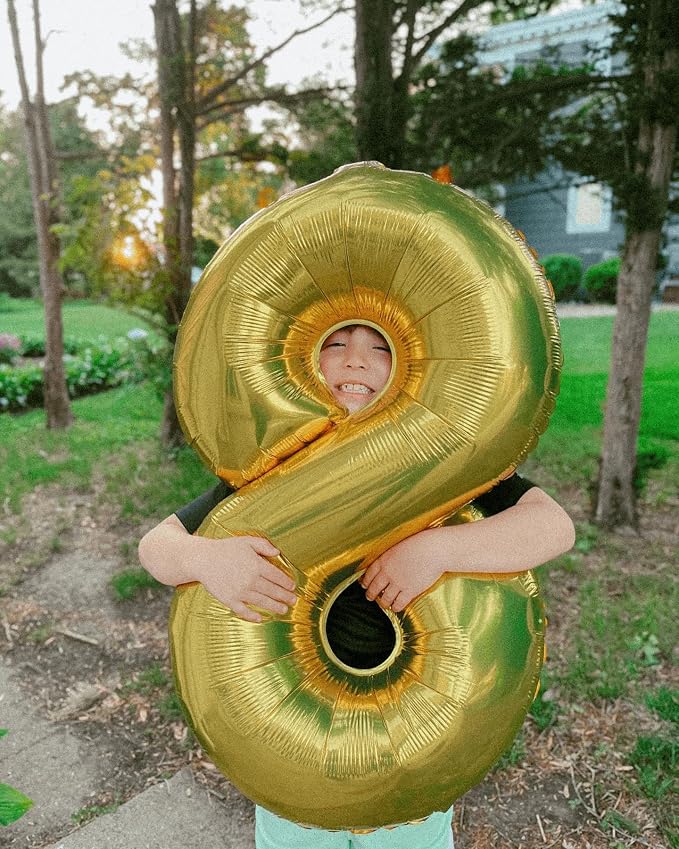 16 Balloon - Champagne Gold Birthday Number Balloons, 40 Inch Decorations | - Image 8