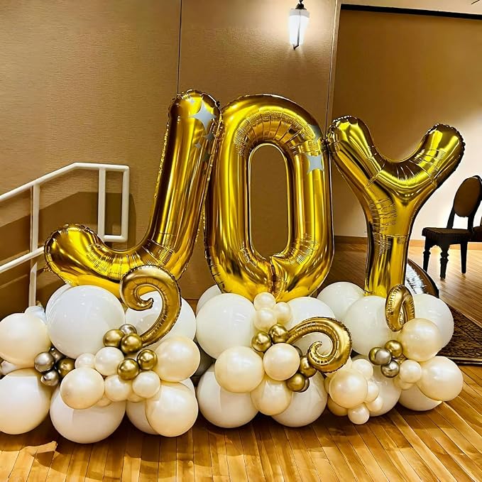 Large Custom Balloon Letters U, 40 Inch Helium Alphabet Word Balloons Decor - Image 4