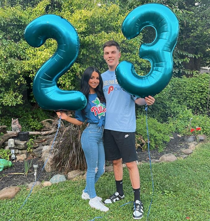 Light Blue Number 3 Balloon 40 Inch - Image 3