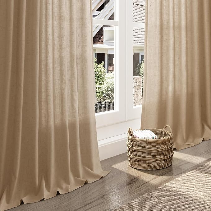 Sand Beige Curtains 72 Inch Length - Image 5