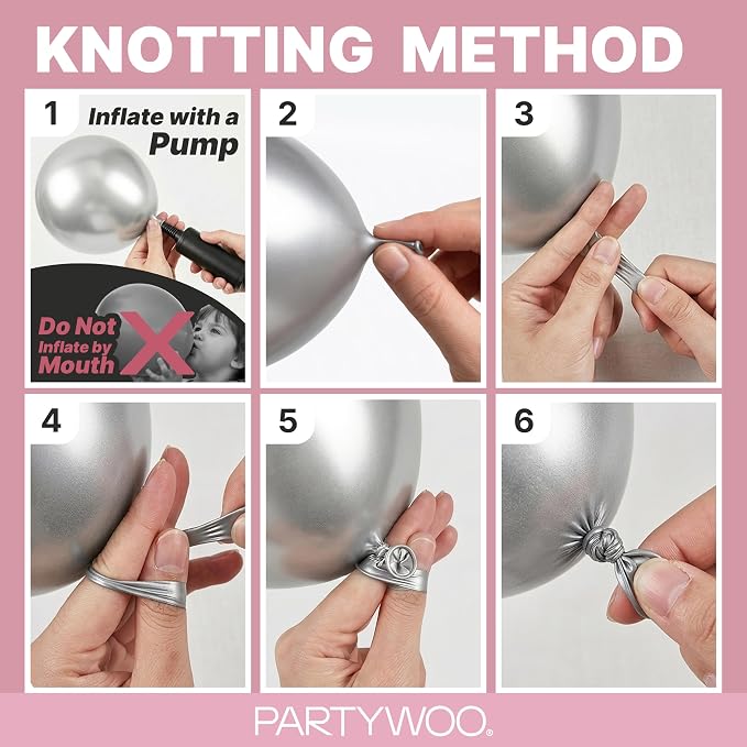 PartyWoo Mauve Dusty Balloons 100pcs Pink Rose Boho Netural Color | 18 12 10 5 - Image 7