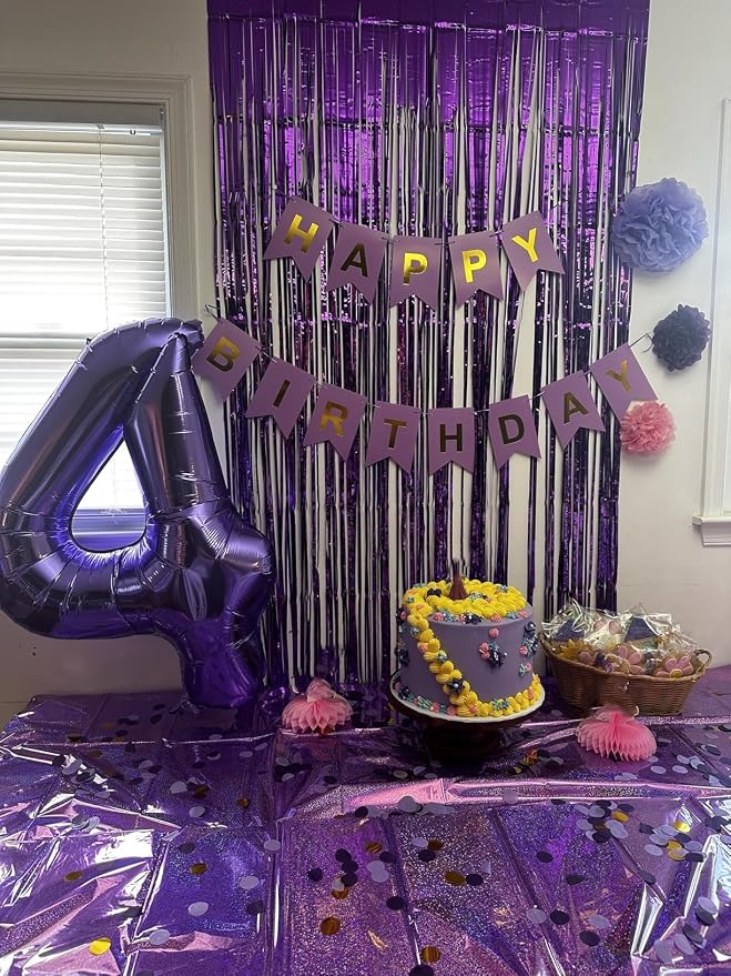 Number Balloons Purple 24 Balloon 40 inch - Image 2