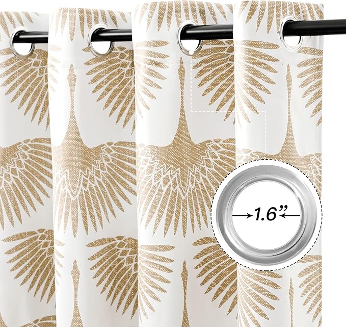 KGORGE Geometric Pattern Blackout Curtains - Image 3