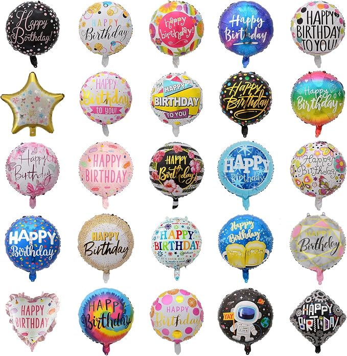 25Pcs Happy Birthday Balloon by PAKESI