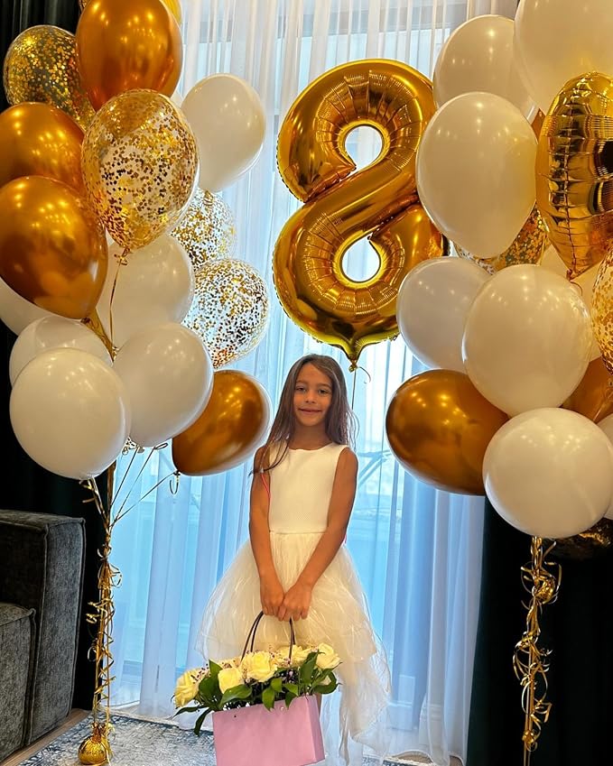 Gold 17 Balloon - Image 3