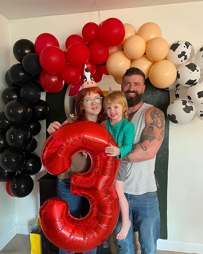 23 Balloon - Red Birthday Number Balloons, 40 Inch Decorations Men Women | Red - Image 8