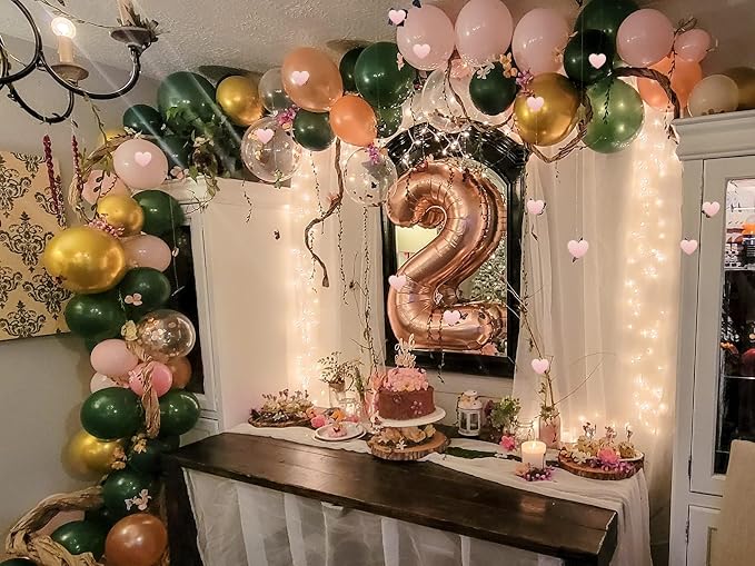 Number Balloons 22 Balloon Rose Gold - Image 2