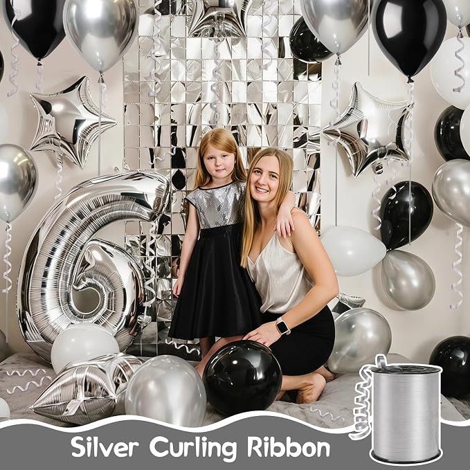 500 Yards Curling Ribbon， Silver Balloon String Ribbon，for Gift Wrapping，Party - Image 6