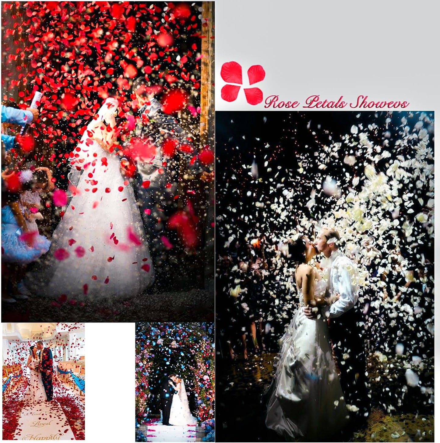1000Pieces Rose Petals, Artificial Flower Petals Fake Rose Petals Silk Red Rose Petals for Romantic Night,Wedding,Proposal Anniversary Flower Decorations (Deep Purple)