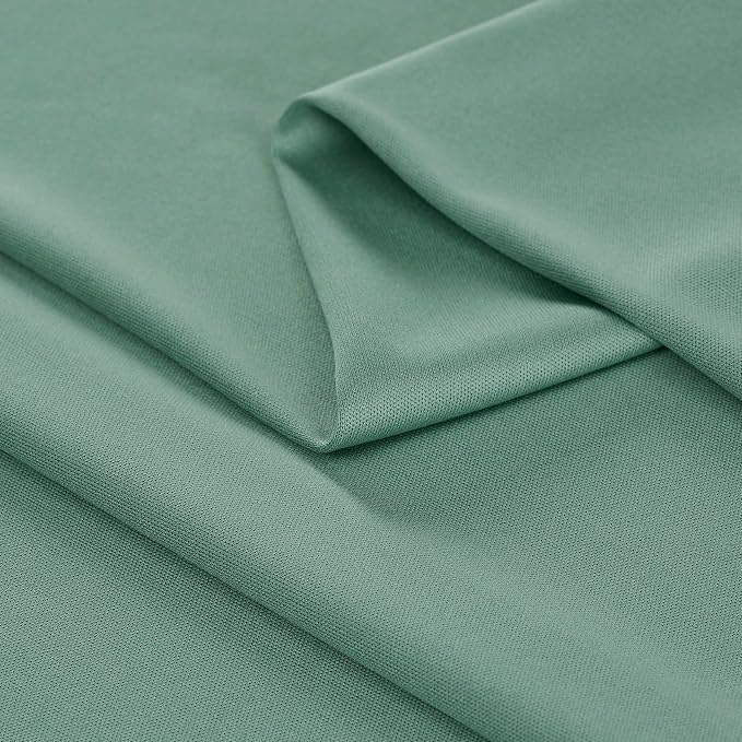 10 ft x 50 ft Sage Green Backdrop Curtains - Image 5